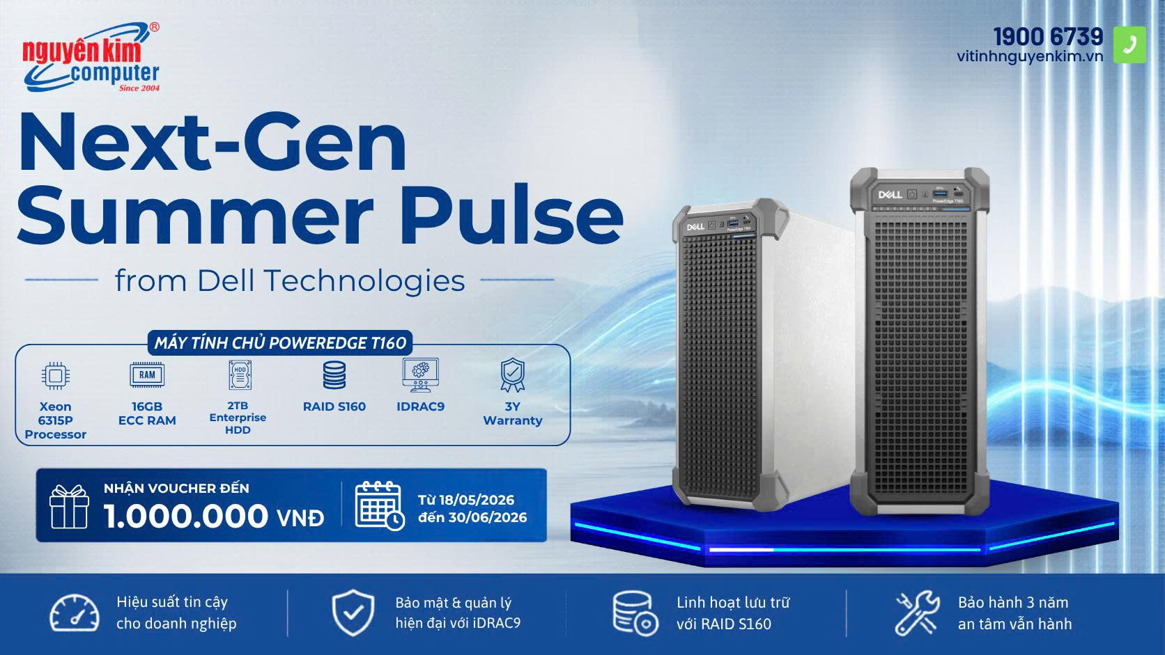 Dell PowerEdge T160: Đột Phá Sức Mạnh Trong Diện Mạo Siêu Nhỏ Gọn Cho Doanh Nghiệp