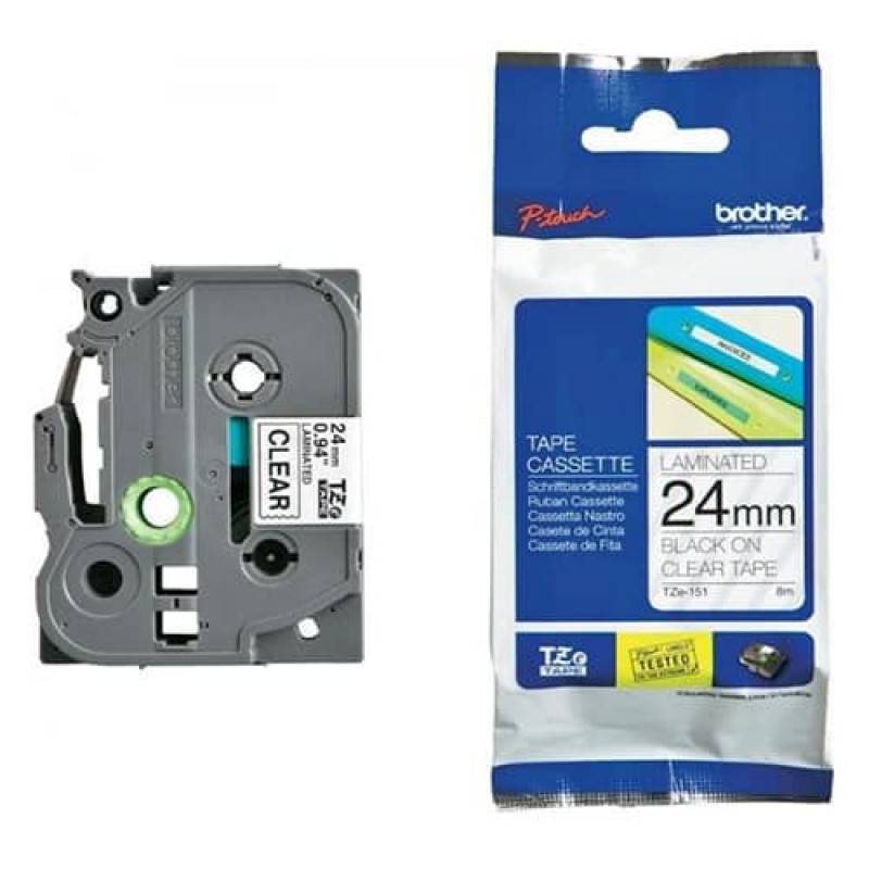 Nhãn in Brother TZe-751 (24mm, Đen nền xanh lá)0