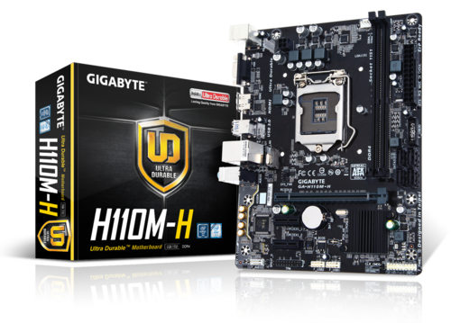 Mainboard Gigabyte H110M-H DDR4 - Socket LGA1151, H1100